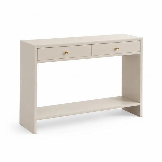 Konsolentisch mit Schubladen Ablagefläche MDF Weiß 120 cm x 35 cm x 80 cm